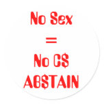 No Sex=No C$ AB$TAIN stickers