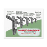 No Shared Sacrifice Postcards
