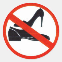 No shoes onboard. sticker