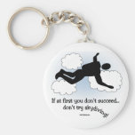 No Skydiving Keychain