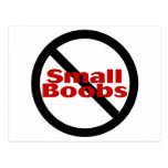 No Small Boobs Postcards