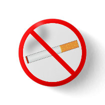 No Smoking Pinback Button