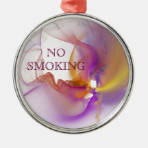 No smoking christmas tree ornaments