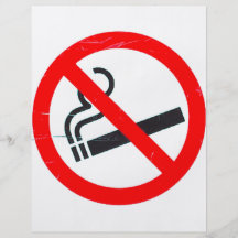 No smoking custom flyer