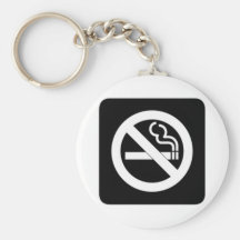 No Smoking Sign Keychain