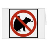 No Smoking Squirrels Allowed Highway Sign Cards