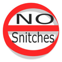 No Snitches Round Sticker