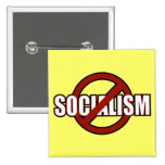 No Socialism Pinback Buttons