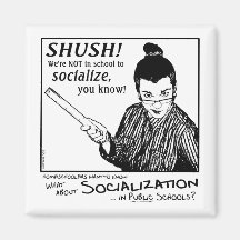 No Socializing! Fridge Magnets