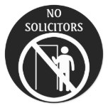 No Solicitors Stickers stickers