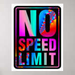 No Speed Limit (1) with Fractal Art posters