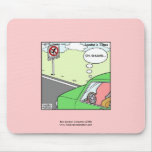 No Squid Zone Hilarious Cartoon Mouse Pad