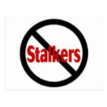 No Stalkers Post Card