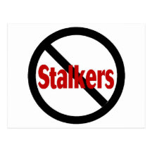 No Stalkers Post Card