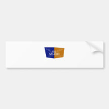 No Stupid Users blue gold Bumper Sticker