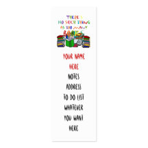 No such thing as too many books Bookmark Business Cards
