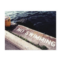 No Swimming Post Card
