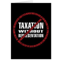 No Taxation Declaration Greeting Card