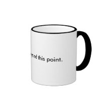 No teabags beyond this point. coffee mug