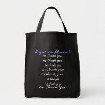 "No Thank You" bag
