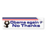 No Thanks bumper stickers