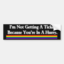 No Ticket Bumper Stickers