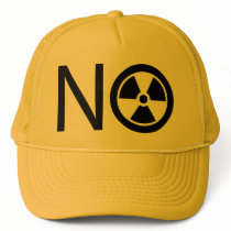 No to Radiation and Nuclear Power Mesh Hat