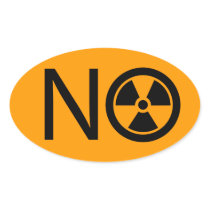 No to Radiation and Nuclear Power Sticker