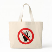 no touching icon bags