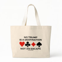 No Trump Is A Destination Not An Escape Canvas Bag