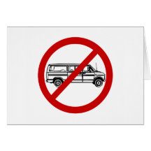 no-vans greeting cards