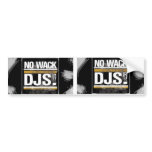 No Wack DJs Sticker Bumper Sticker