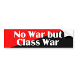 No War but Class War 2 sticker bumper stickers
