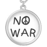 NO War T-shirts and Gifts Personalized Necklace