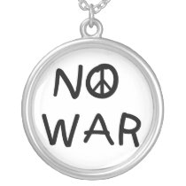 NO War T-shirts and Gifts necklaces