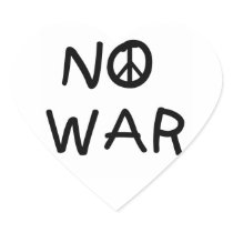NO War T-shirts and Gifts Stickers