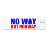 NO WAY BUT NORWAY bumper stickers