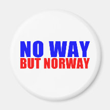 NO WAY BUT NORWAY REFRIGERATOR MAGNETS