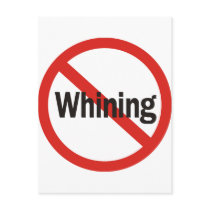 No Whining
