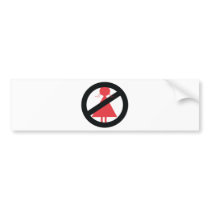 No Woman Bumper Stickers