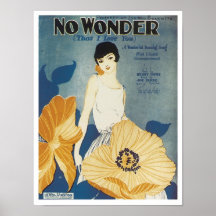 No Wonder That I Love You Vintage Songbook Cover Print