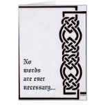 No words are ever necessary... card