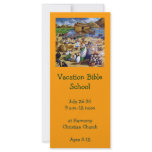 NOAH PAINTING: VACATION BIBLE SCHOOL INVITATION rack cards