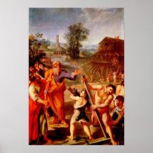 Noah’s construction of the ark print