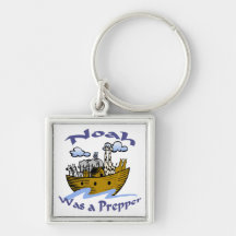 Noah Was A Prepper Key Chains