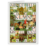 Noah's ABC Alphabet Chart in English Greeting Card