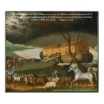 Noah's Ark Bible Scripture Art Print posters
