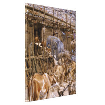 Noah's Ark by James Tissot - Circa 1900 Stretched Canvas Print
