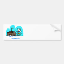 Noah's ark Christian artwork_1 Bumper Stickers