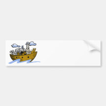 Noah's ark Christian artwork_3 Bumper Stickers